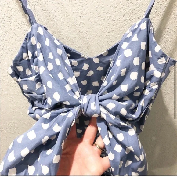 ANTHROPOLOGIE Whit Two tie knot jumpsuit 6P - Picture 6 of 8